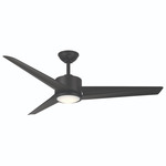 Verna Ceiling Fan with Color-Select Light - Coal / Coal
