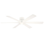 Brisano Ceiling Fan with Color-Select Light - White / White