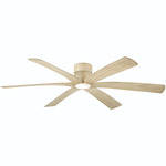 Brisano Ceiling Fan with Color-Select Light - White Oak / White Oak