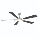 Cadena Smart Ceiling Fan with Color-Select Light - Brushed Nickel / Coal / Coal