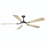 Cadena Smart Ceiling Fan with Color-Select Light - Dark Bronze / White Oak / White Oak