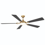 Cadena Smart Ceiling Fan with Color-Select Light - Heritage Brass / Coal / Coal