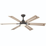 Allegata Smart Ceiling Fan with Color-Select Light - Dark Bronze / Ashwood