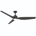 Norwynd Smart Ceiling Fan with Color-Select Light - Coal / Coal