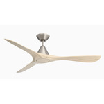 Carve Smart Ceiling Fan - Antique Nickel / White Oak