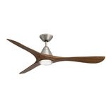Carve Smart Ceiling Fan - Antique Nickel / Distressed Koa