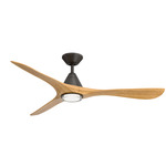 Carve Smart Ceiling Fan - Bronze / Honey Oak