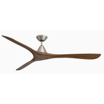 Carve Smart Ceiling Fan - Antique Nickel / Distressed Koa