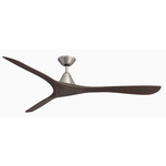 Carve Smart Ceiling Fan - Antique Nickel / Dark Walnut