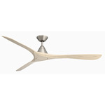 Carve Smart Ceiling Fan - Antique Nickel / White Oak