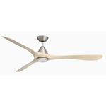 Carve Smart Ceiling Fan - Antique Nickel / White Oak