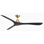 Carve Smart Ceiling Fan - Soft Brass / Matte Black