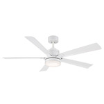 Radiant Ceiling Fan with Color-Select Light - Matte White / Alabaster