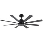 Size Matters Smart Ceiling Fan - Matte Black / Matte Black