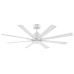 Size Matters Smart Ceiling Fan - Matte White / Matte White
