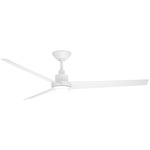 Bolo Smart Ceiling Fan with Color-Select Light - Matte White / Frosted