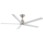 Smooth Smart Ceiling Fan with Color-Select Light - Brushed Nickel / Silver / Opal