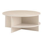 Halves Coffee Table - Light Taupe Terrazzo