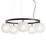 Rime Chandelier - Black / White