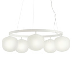Rime Chandelier - White / White