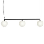 Rime Rail Linear Pendant - Black / White