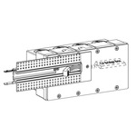 DIY TruArch Straight Channel End Power Feed with Bridgebox - White