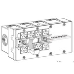 DIY TruArch Flex Channel Dual Center Power Feed w/Bridgebox - White