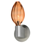 Ray Dance Wall Sconce - Brushed Aluminum / Ember