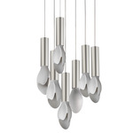 Burgeon Multi-Light Pendant - Satin Nickel / White