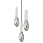 Burgeon Multi-Light Pendant - White / White