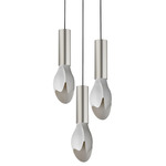 Burgeon Multi-Light Pendant - Satin Nickel / White