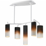 Tropo Linear Pendant - White / Ombre Gradient