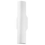 Tropo Wall Sconce - White / Ribbed White