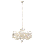 Gwendolynn Chandelier - White Gold / Clear Radiance Crystal