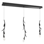 Secret Garden Linear Multi Light Pendant - Black / Optic Haze