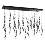 Secret Garden Linear Multi Light Pendant - Black / Optic Haze