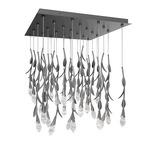 Secret Garden Square Multi Light Pendant - Antique Pewter / Optic Haze