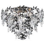 Concetta Ceiling Flush Light - Black / Clear Radiance Crystal
