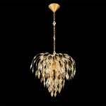 Laureline Pendant - Aged Brass / Optic Crystal