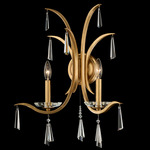 Tinsley Wall Sconce - French Gold / Clear Radiance Crystal