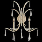 Tinsley Wall Sconce - White Gold / Clear Radiance Crystal
