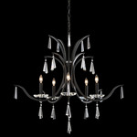 Tinsley Chandelier - Ferro Black / Clear Radiance Crystal