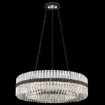 Alina Pendant - Ferro Black / Optic Crystal