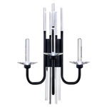 Calliope Color-Select Wall Sconce - Black / Optic Crystal