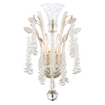 Maclyn Wall Sconce - Antique Silver  / Clear Radiance Crystal
