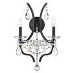 Adley Wall Sconce - Ferro Black / Heritage Crystal