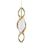 Bijoux Color-Select Pendant - Aged Brass / Clear Radiance Crystal