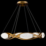 Bijoux Color-Select Chandelier - Aged Brass / Clear Radiance Crystal