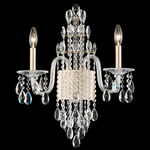 Rainier Wall Sconce - Polished Silver / Clear Radiance Crystal