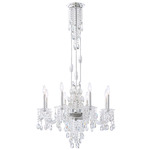 Rainier Chandelier - Polished Silver / Clear Radiance Crystal